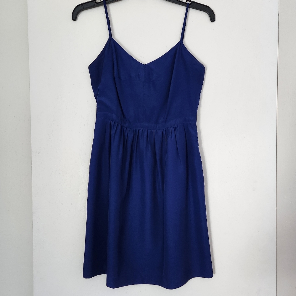 J. Crew Blue Dress with Pockets - Size XS